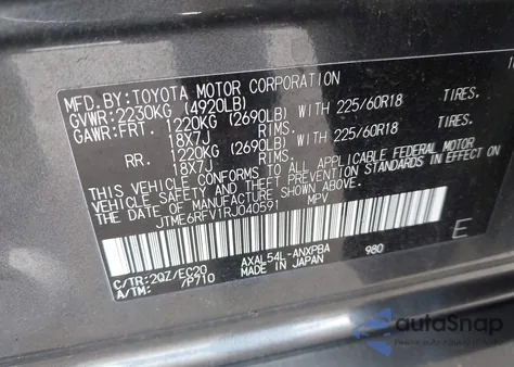 2024 Toyota Rav4 Hybrid Xse from USA, damaged, VIN JTME6RFV1RJ040591